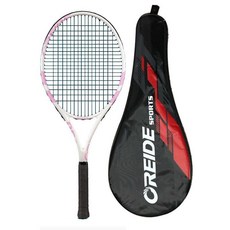 【臺灣出貨】網球拍初學者單人訓練套裝大學生選修男女耐打帶綫網球迴彈-奢尚匯品, 粉白1支+包【顏色可自行備註】, 1個