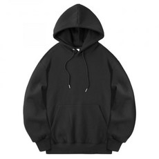 [라이크더모스트] 소프트 오버핏 후드티 (블랙) H00018