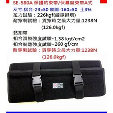 湘揚防衛 鎮暴臂盾 執法逮捕保護約束帶 SE-580管束衣 伏暴魔束帶 無畏刀割剌撞擊-戒護隔擋逮捕約束, 1個, 伏暴魔束帶一面
