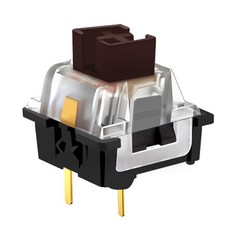 REDRAGON SMD RGB MX 스위치 3 핀 클릭 선형 촉각 무음 빨강 파랑 검정 다크 갈색 보라색 백라이트 기계식 키보드용, 30 PCS, Brown