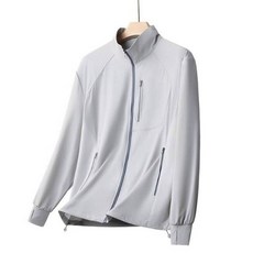 輕薄透氣防曬外套 男女 夏天 冰絲涼感 吸濕排汗 速乾, 2XL 建議體重(85-95公斤), 淺灰