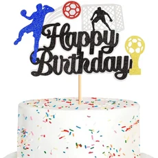 쿠쿠스토어 농구 케이크 토퍼 생일 축하 볼 장식 테마 소년 스포츠 파티 품, 01 as picture