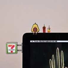 치유 램프 브랜드 장식품 작업은 장식 데스크탑 액세서리 유물을 화면 모니터 안정시킵니다., 1, L. 발광 간판 + 부자 버터 + 음료 2잔