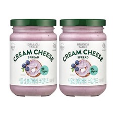 복음자리 식물성 블루베리 크림치즈, 190g, 2개