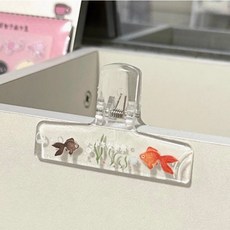 日系金魚書夾 夏日水族風透明夾, 1個, 1個