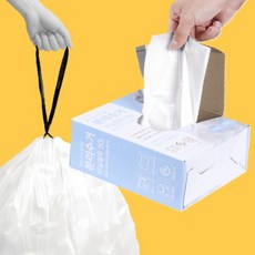 분리수거 재활용 비닐 봉투 50L 70매 끈달린 봉지 파우치