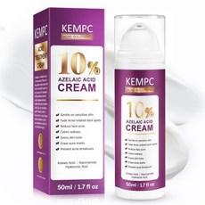 Kempc 얼굴 낭종성 여드름 - 아젤라산 함유 호르몬성 스팟 트리트먼트 크림 | 홍조 완화 및 주사비 민감성 여드름성 피부용 보습제 청소년 성인용 48g, 1.7 fl oz (1개입)