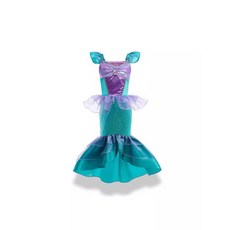 兒童美人魚童裙 歐美風童裝美人魚公主裙 愛麗兒女童連衣裙