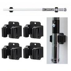 조절 가능한 광선검 벽 마운트 수직 디스플레이 스탠드 수평 조명 세이버 홀더 스타워즈 광선검 루크 스카이워커 광선검 다스 베이더 광선검 Ludosport 광선검 (블랙 4개), 블랙 4개