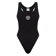 베트멍 로고 자수 바디수트