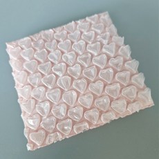 핑크하트 뽁뽁이 에어캡 안전봉투 선물포장 10x10, 단품