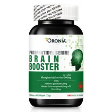 오로니아 포스파티딜세린 브레인 부스터 60캡슐 1개월분 뇌 건강 기억력, 브레인 부스터 60정, 1개