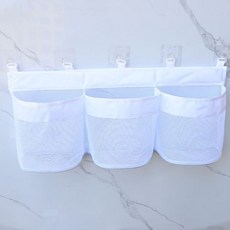다용도 욕실 장난감 정리함 부착형 장난감 수납함 수납포켓 정리망 cha1+8eXP
