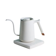 泰摩 魚SMART 細口溫控手沖壺 細口鶴嘴 公司貨 600ml/800ml, 細口白色600ml, 1個