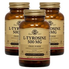 SOLGAR 左旋酪胺酸素食膠囊 500mg, 50顆, 3罐