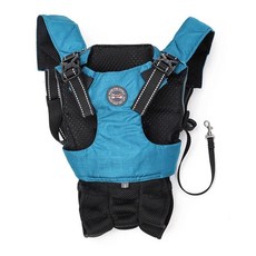 휴대용 강아지 캐리어 백팩 가슴 가방 애완동물 어깨 야외 여행용 소형견용, 1개, A. 파란색