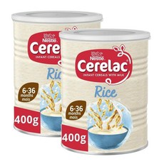 Nestle 네슬레 세레락 라이스 쌀 유아 시리얼 6-36개월용, 2개, 400g