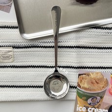 짱구는 못말려 왕홍 두툼한 둥근머리 국자 304 스텐 가정용 성인 주걱 식사 후라이스푼, 1개, 짱구