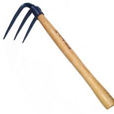 루체트리 괭이 대장간 삼발 쇠스랑 삼발괭이 나무손잡이 농기구