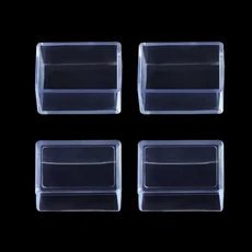 고무 가구 테이블 의자 실리콘 스크래치 방지 매트 식탁 의자 캡 발 다리 캡 보호대, 15 Rectangle 25x38mm