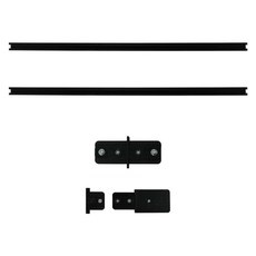 레일 2M세트 (1M 2개+일자연결+전원연결마감), 블랙