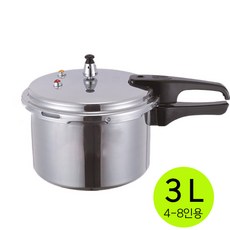 DS 대용량 가스용 인덕션용 누룽지가마솥 압력밥솥 가정용 압력솥 캠핑용 3-10인용, 3L, 1세트, 실버