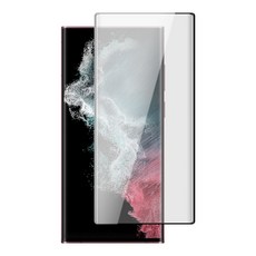 AGC 三星 S22 Ultra 玻璃保護貼 9H硬度 支援指紋解鎖, 1入