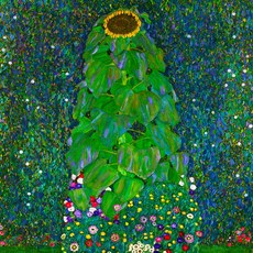 명화 인테리어 캔버스 그림 액자 클림트 해바라기, 22*22cm