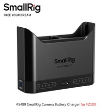 SmallRig NP-FZ100 雙電池充電器，支援USB-C輸入與LED狀態顯示, 1個, 5489