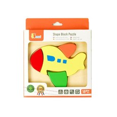 비가 베이비 퍼즐 비행기 V50173 완구 나무 맞추기 우드 신나는 키즈 놀이, 1개, 4피스