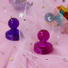 도장모양자석 컬러자석 손잡이형 네오디움 특대 5개