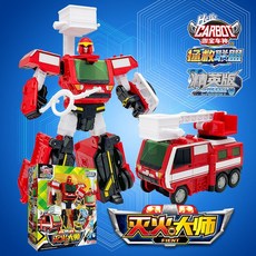 咖寶車神 拯救聯盟系列 混凝土大師 變形汽車飛機玩具金剛 兒童益智玩具, 精英版【滅火大師】HC8101, 1個