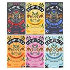 햄스테드 유기농 티백 로즈힙 히비스커스 페퍼민트 잉글리쉬블랙퍼스트 캐모마일, 페퍼민트 앤 스피아민트, 1