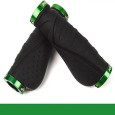 알루미늄 합금 자전거 핸들 바 그립 라이딩 바이스 장비 산악 바 액세서리, 05 Black-Green, 1개
