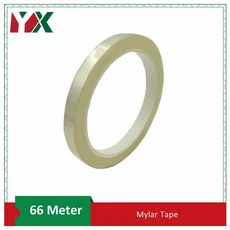 6mm 9mm 12mm 마크 여러 가지 빛깔의 Mylar 테이프 Mara 고온 절연 변압기 모터 커패시터 코일 랩 접착, 03 Transparent, 01 66M, 02 9mm