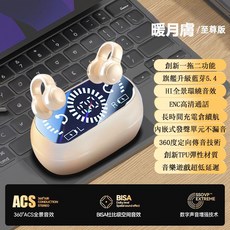 耳夾式降噪藍牙耳機 骨傳式 狂甩不掉 無感佩帶 智能觸控HI FI無損音質通話清晰降噪, 膚色
