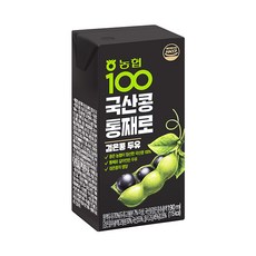 농협100 농협식품 통째로 검은콩두유, 190ml, 72개