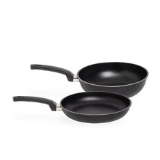 인터쿡 인덕션 프라이팬 세트 2종, 블랙, 28cm후라이팬+28cm궁중팬, 1세트