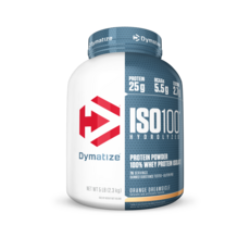Dymatize ISO 100乳清蛋白粉, 香橙冰淇淋(Orange Dreamsicle), 2.3kg, 1罐
