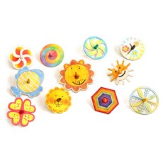 아트박스/클레이피아 58 민화샵 나무팽이 만들기재료 팽이심포함, 회오리, 색상:회오리