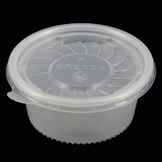 버디팩 PP 원형 용기 120ml 90파이 반투명 (소스/반찬/포장 전자렌지 사용 가능 일회용), 1개, 100세트