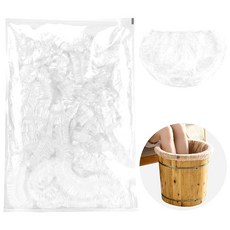 REQEHO 100피스 페디큐어 라이너 일회용 - 플라스틱 풋지 풋 배스 풋 소크 목욕 스파 페디큐어 볼 라이너 일회용 커버 백 발 세면대 물통 제품 파라 페디큐라 스파 용품, 25 Count