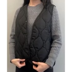 [ 1+1 ] 경량 패딩 조끼 퀼팅 누빔 조끼