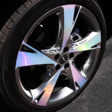 [차그램] GV80 호환 휠스티커 22인치 홀로그램 튜닝스티커, 1개