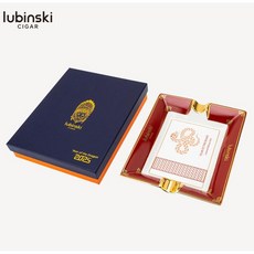 【崇德店】LUB桌面煙灰收纳缸 蛇年彩繪雙槽骨瓷菸灰缸 桌面收纳盒, 蛇年彩繪雙槽菸灰缸, 1個