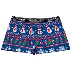 [4] Faux Real 남성용 크리스마스 속옷 승화 남성용 크리스마스 속옷 크리스마스 스웨터