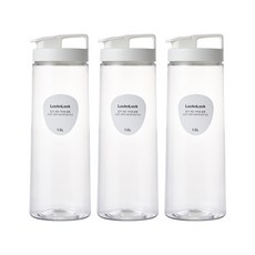 락앤락 잡기쉬운 물병, 화이트, 1.5L, 3개