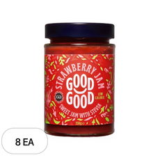 굿굿 저칼로리 스테비아 딸기잼, 330g, 8개