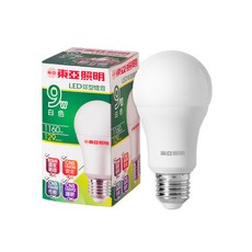 東亞 LED 9w球泡燈, 中性白光, 1個