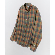 매장정품 굿라이프웍스 GLW 오버핏 포켓 체크 셔츠 오렌지 GS69OR 142982